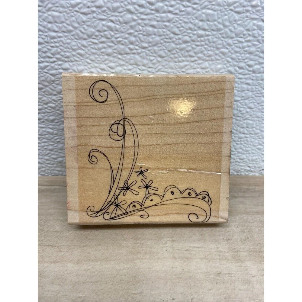 2007 Stampin Up Graphic Wood Mounted Rubber Stamp - Picture 1 of 4
